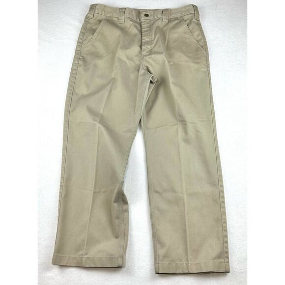 Carhartt‎ Blended Twill Pant Khaki Tan Men’s 36 (35) x 30 - Picture 2 of 10